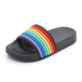 2021 New Arrivals Summer Rainbow Slippers Women Beach Flat Platform Cute Slippers for Women